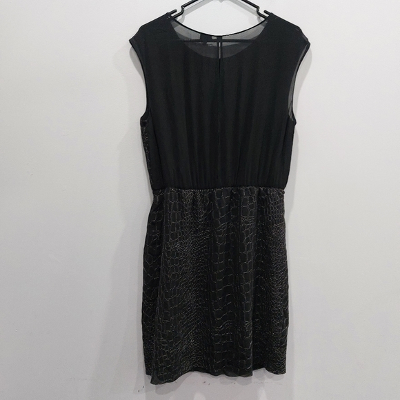 Aritzia Babaton Black Silk Tinsel Dress Medium - Picture 5 of 9